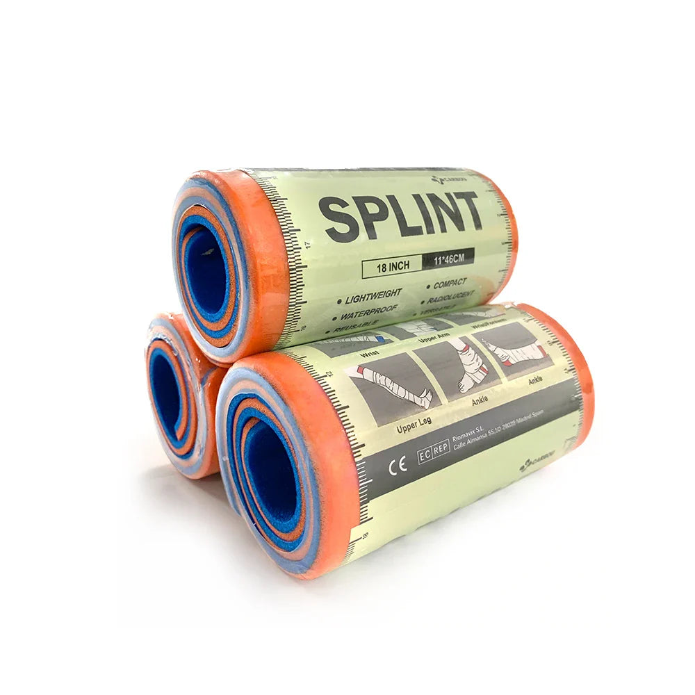 First Aid Universal Aluminum Splint Roll — Medical Survival Polymer for Bone Support, Emergency Kit for Outdoor & Travel