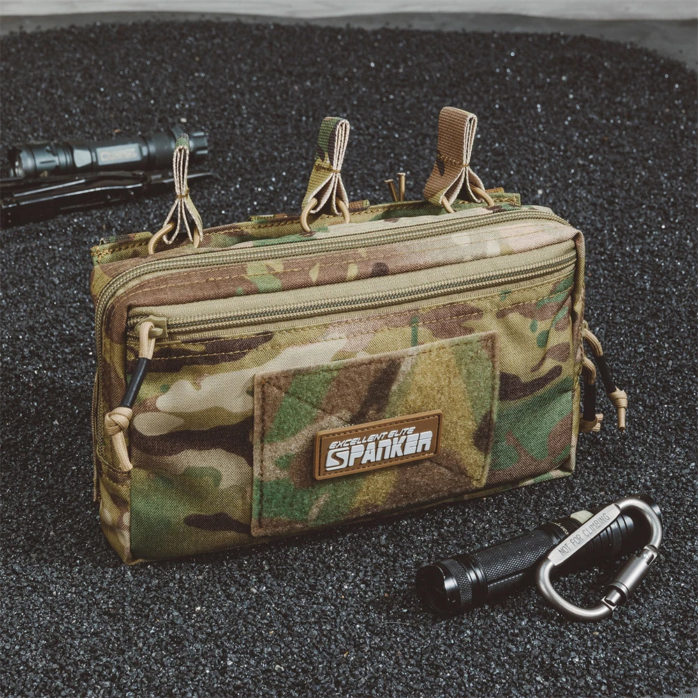 Tactical MOLLE Triple Magazine Pouch – Open-Top Universal Cartridge Holder & Accessories Bag