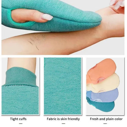 Exfoliating Shower Scrub Mitt – SPA Bath Glove for Peeling Dead Skin & Body Massage Cleaning
