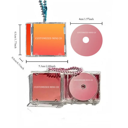 NFC Mini CD Label Customization – DIY High-Quality Singer Album Keychain Pendants, Perfect Gift