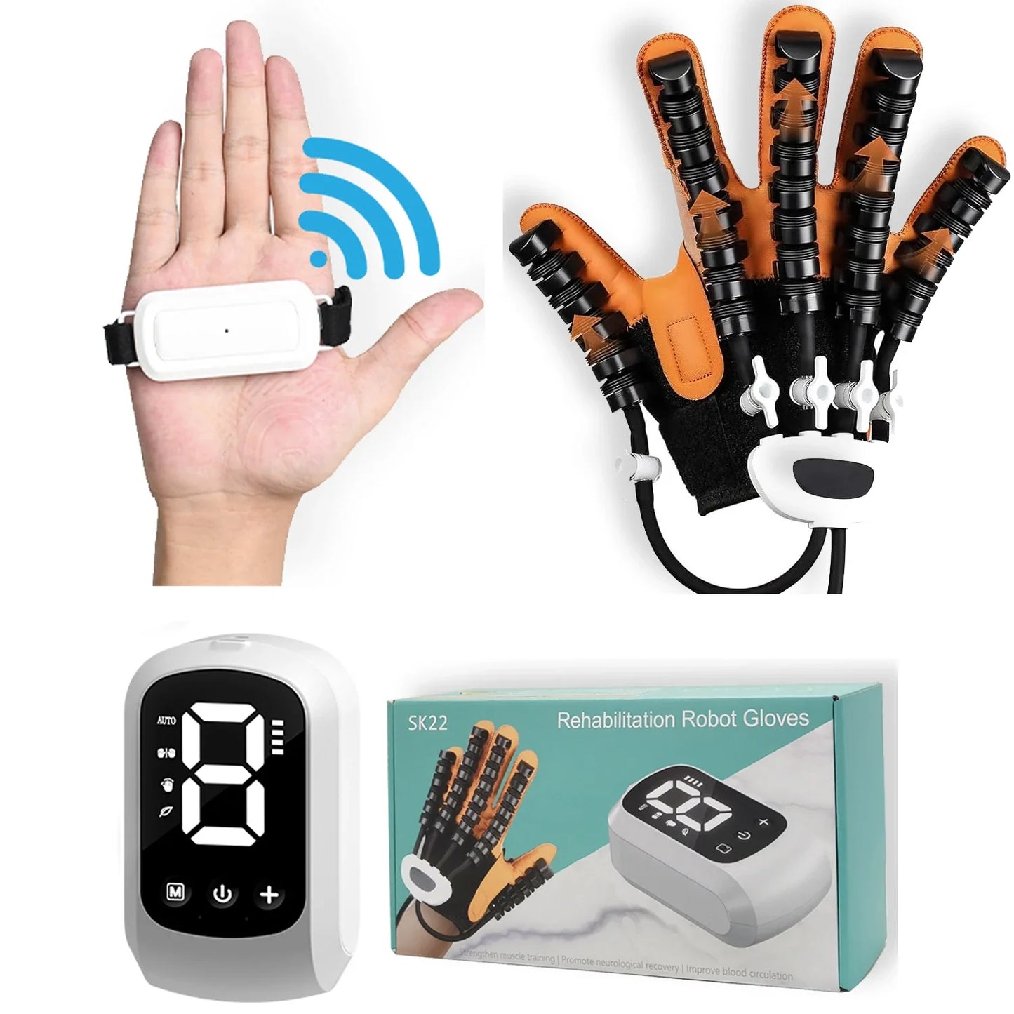 2025 Hand Rehabilitation Robot Gloves – Stroke & Hemiplegia Finger Exercise Trainer for Rehabilitation Therapy Device