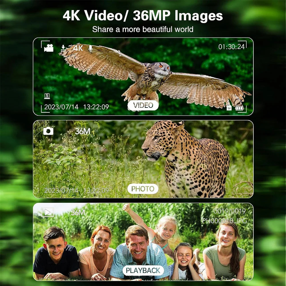 4K Digital Night Vision Goggles Binoculars | Rechargeable with 3.2" Screen & 8X Zoom for Hunting