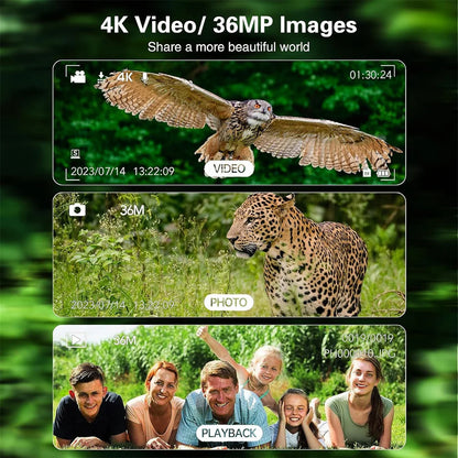 4K Digital Night Vision Goggles Binoculars | Rechargeable with 3.2" Screen & 8X Zoom for Hunting
