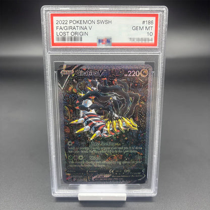 DIY 2023 PTCG Van Gogh Pikachu & Grey Felt Hat Collection Card – 10-Point Rating Anime Game Card Gift Toy