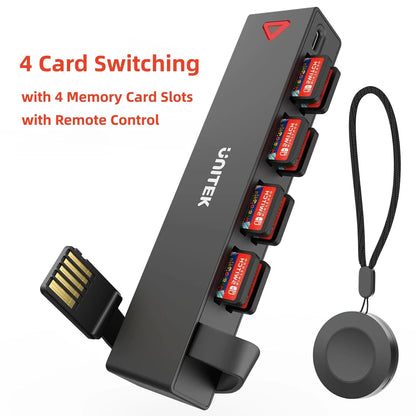 Nintendo Switch OLED Game Switcher — One-Key Fast Switching Multi-Game Card Reader with 5M Wireless Control Accessory