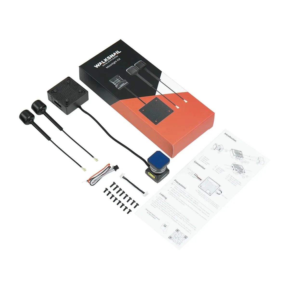 Walksnail Moonlight Kit 4K/60FPS Starlight Camera, 160° FOV, Built-in EIS, Gyroflow Support, Dual Antennas, 2-6S for RC FPV Drones