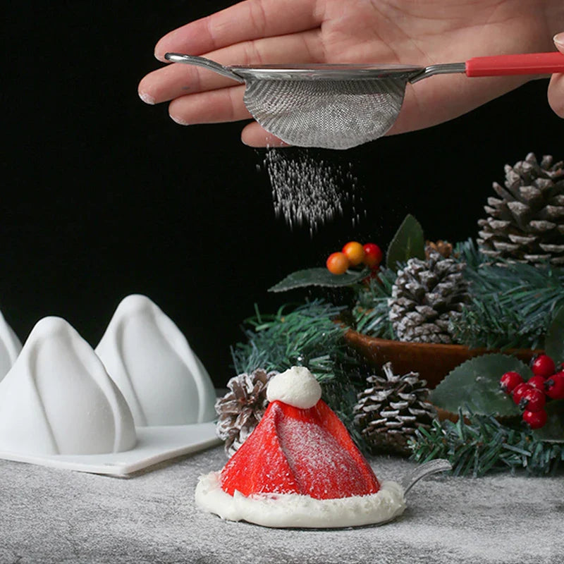 Christmas Silicone Cake Molds — Tree, Snowflake & Hat Shapes for Mousse, Chocolate & Holiday Baking