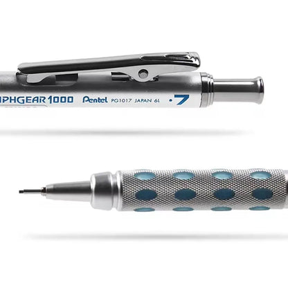 Pentel Graphgear 1000 Mechanical Pencil PG1000 – Low Center of Gravity Precision Drafting Pencil 0.3/0.5/0.7/0.9mm Art & Drawing Tool