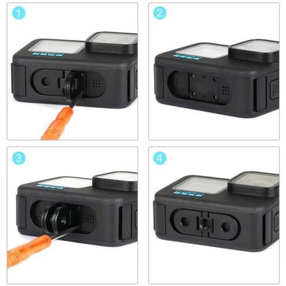 Metal Tripod Mount Adapter for GoPro Hero 9-13 – 1/4" Hole Base for Action Camera, Tripod & Monopod Accessories