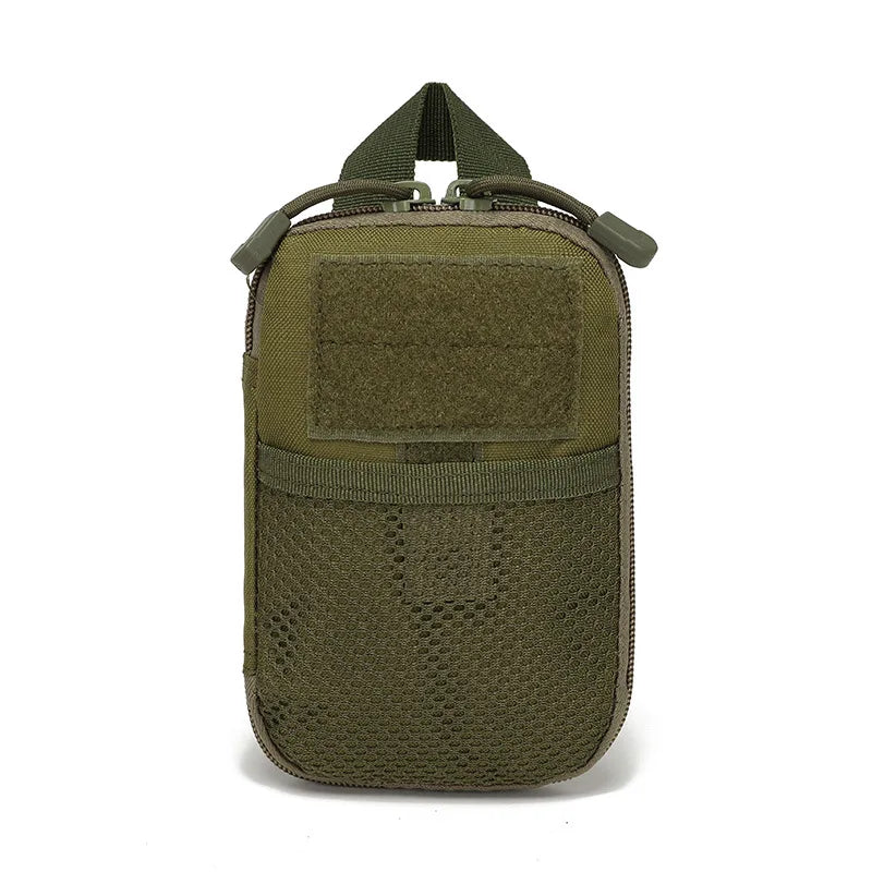 Tactical MOLLE EDC Waist Pouch - Portable Outdoor First Aid Bag and Phone Holder for Camping Hunting Accessories