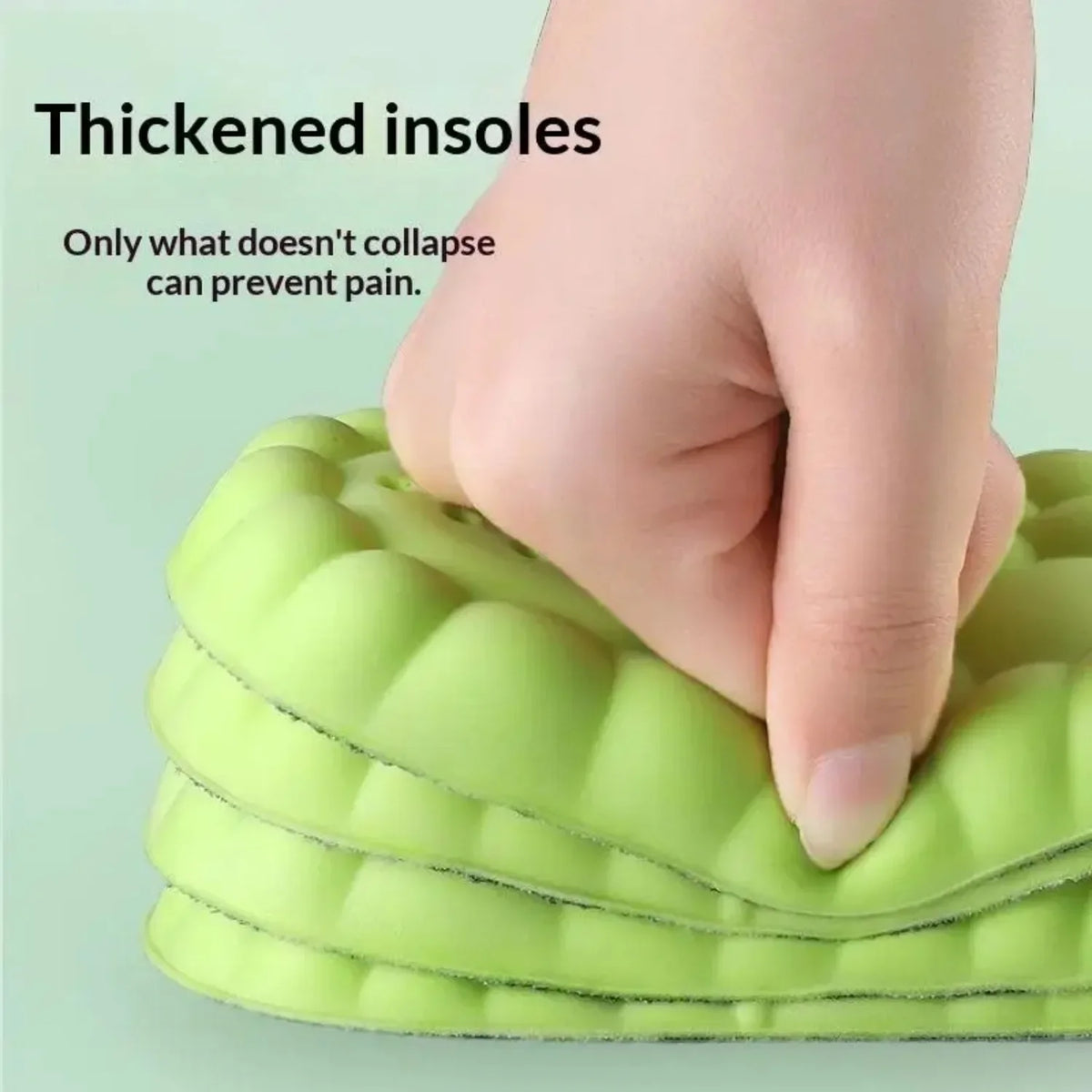 4D Soft Sports Insoles - Shock Absorbing Arch Support Pads for Running & Basketball