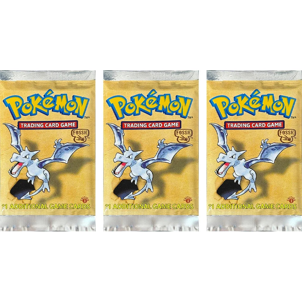 Pokémon Booster Packs Base Fossil Jungle - 11 Cards Per Pack & 36 Pack Booster Box Proxy Game Cards Collection