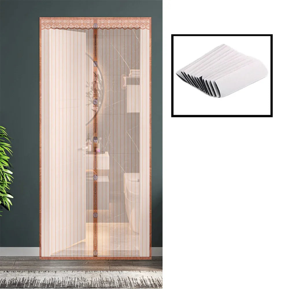 Magnetic Door Curtain Mosquito Net — Anti-Insect Fly Screen for Windows, Punch-Free Invisible Mesh
