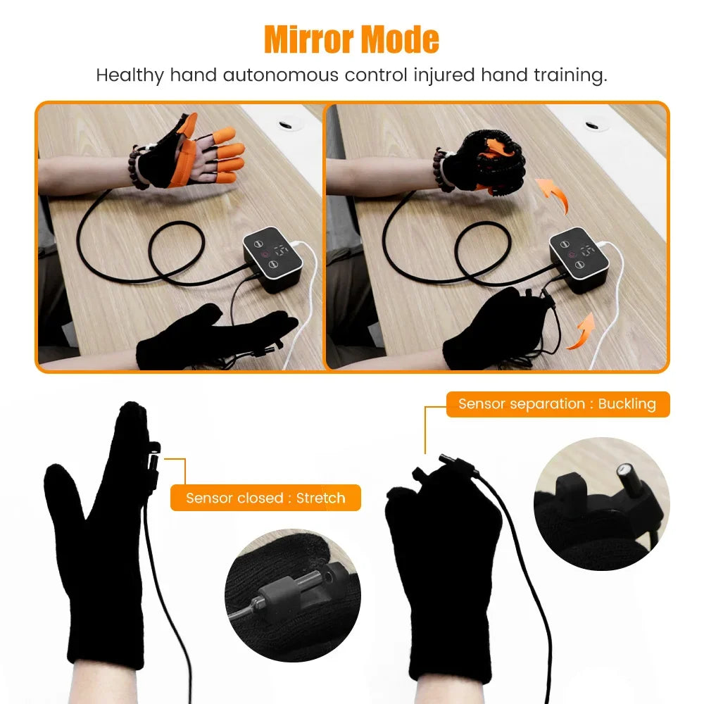Hand Rehabilitation Robot Glove – Stroke Recovery Finger Training Device for Hemiplegia & Hand Therapy Exercises