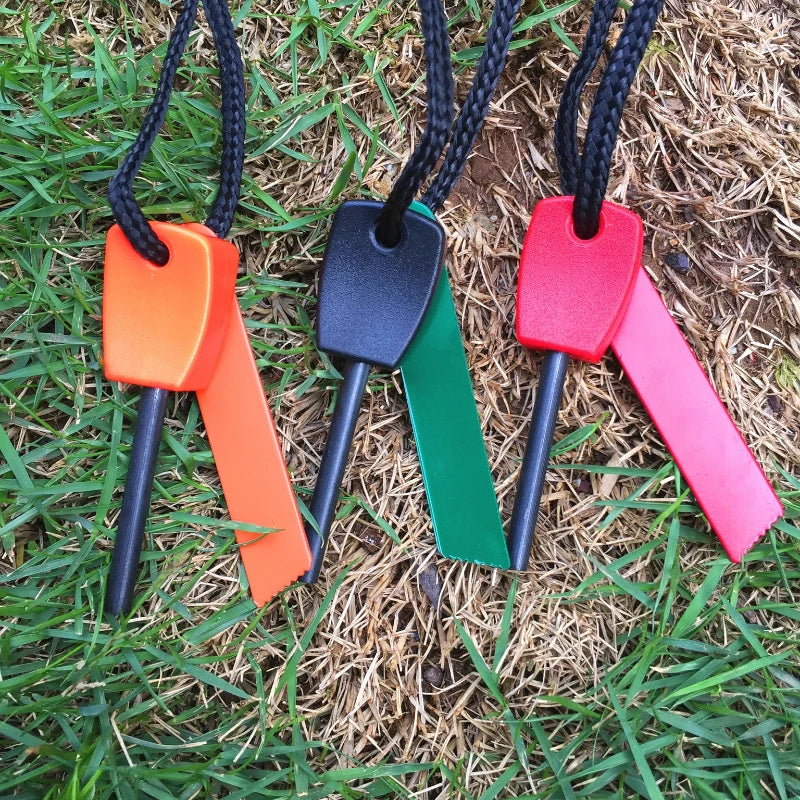 Mini Waterproof Flint Fire Starter – Magnesium Survival Tool for Camping & Outdoor Use