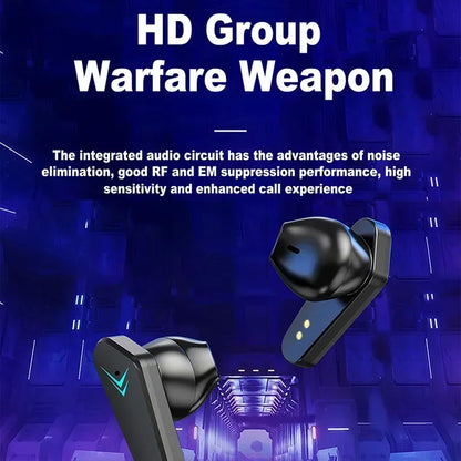 NEW AIR X15 Wireless Gaming Earphones — Bluetooth Low-Latency 65ms Earbuds, Gamer Headset with Mic Handsfree