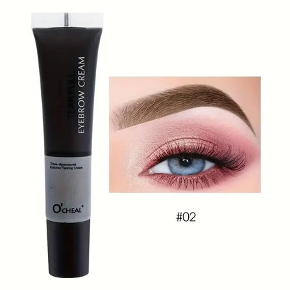 Long-Lasting Eyebrow Gel Makeup — Semi-Permanent Waterproof Sweat-Proof Tint Cream for Natural Color & Shape