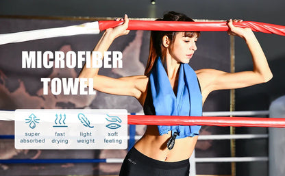 Quick-Dry Microfiber Towel – Ultra Absorbent, Compact & Sandproof Sports Towel for Gym, Beach & Travel