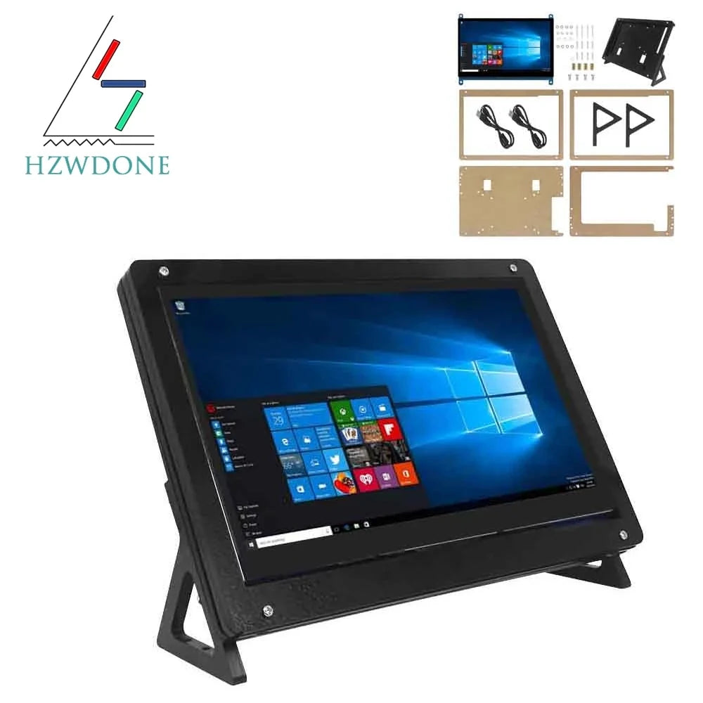 7 Inch LCD Touch Screen Display - HDMI-Compatible 1024x600 Capacitive Monitor for Raspberry Pi and PC Systems