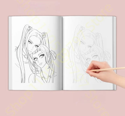2025 KPop Demon Hunter Coloring Book – Line Drawing Picture Book, Painting Activity for Kids, Birthday Gift