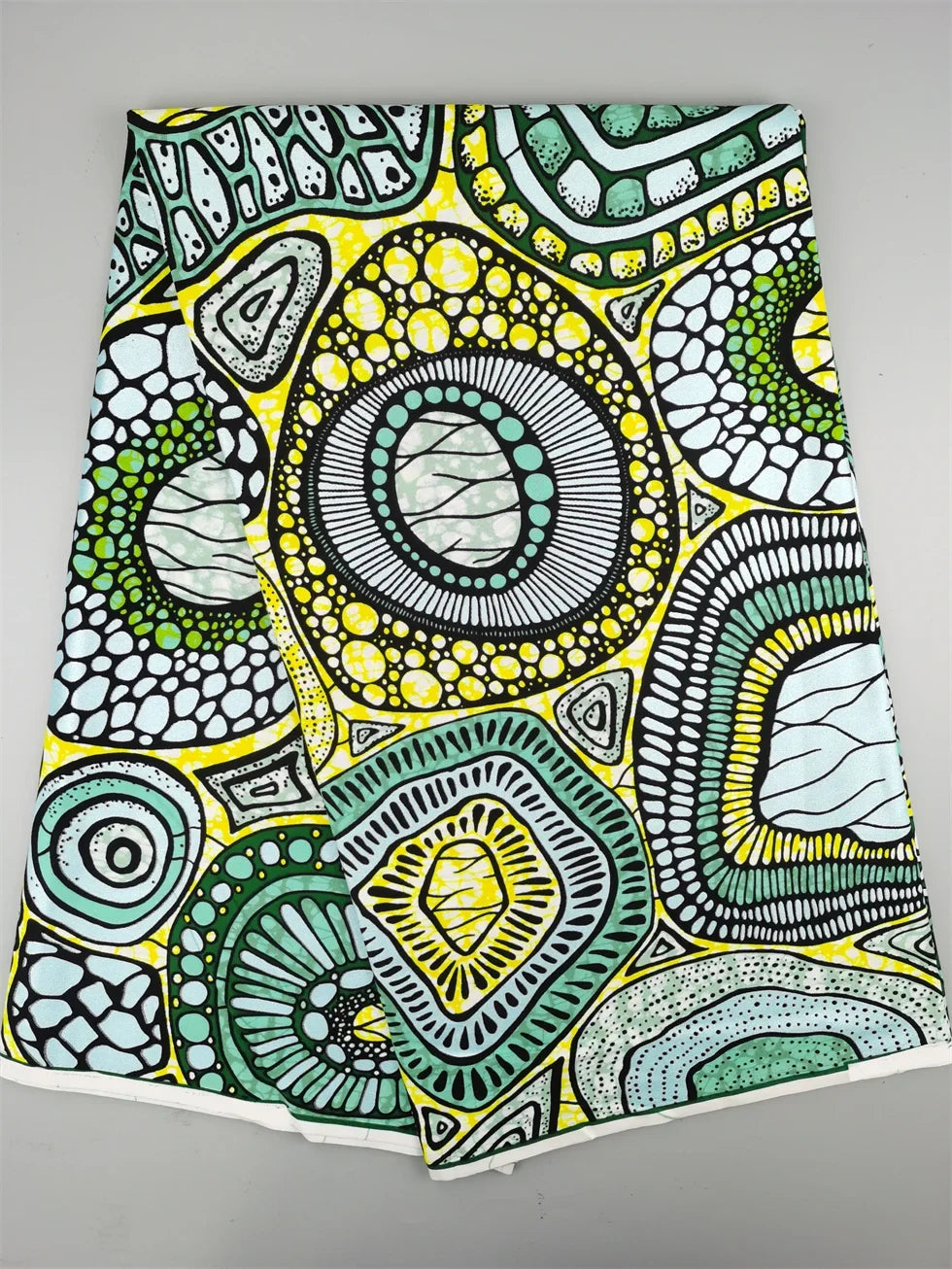 Grand African Wax Glitter Glam Fabric - 100% Cotton Ankara Batik Gold Print Pagne for Party Dresses & Sewing
