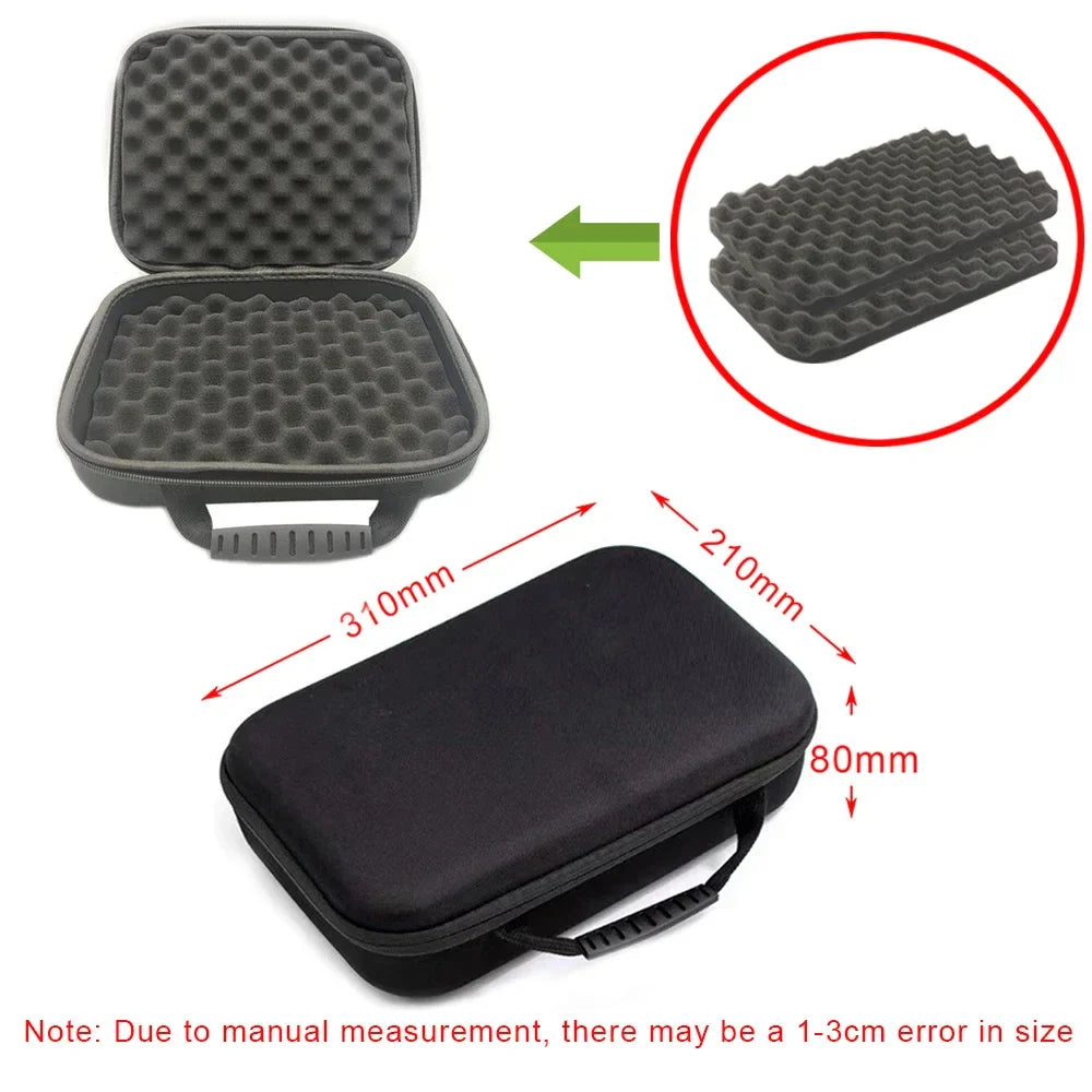 DIY Foam Hard Carry Case Storage Bag – Shockproof Travel Zipper Organizer for Camera & Outdoor Tool Accessories