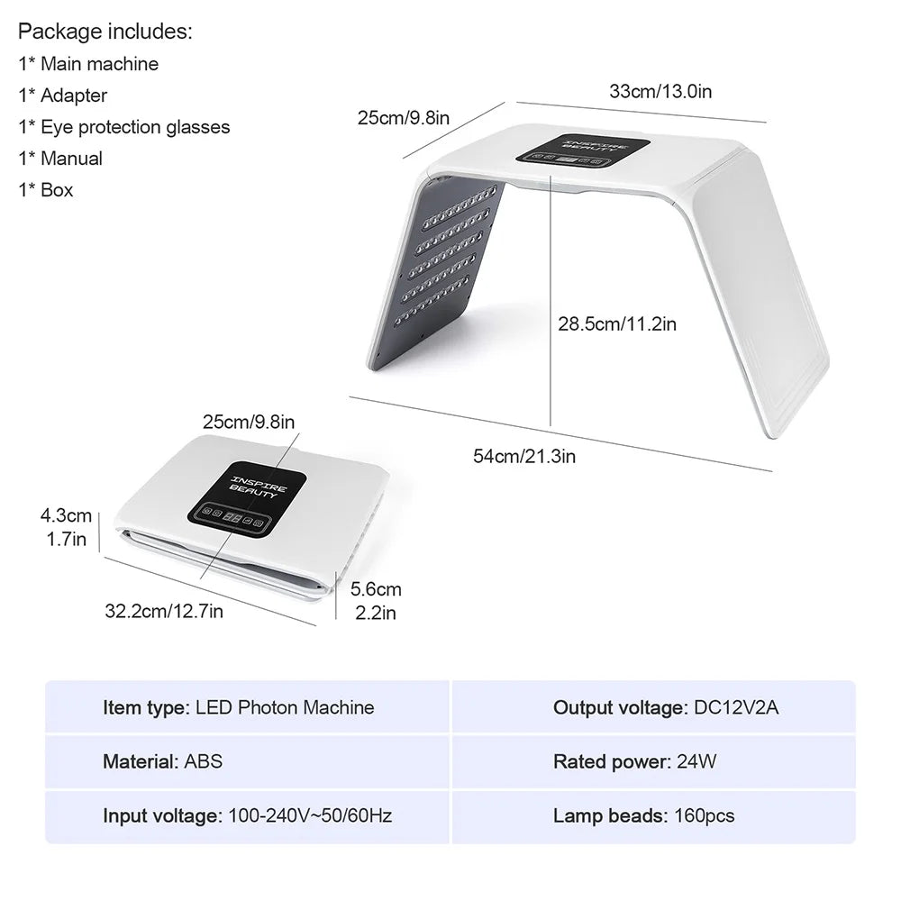 7-Color LED Photon Machine – Skin Moisturizing Nano Spray Face & Body SPA Beauty Mask for Skin Care