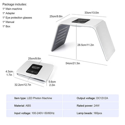 7-Color LED Photon Machine – Skin Moisturizing Nano Spray Face & Body SPA Beauty Mask for Skin Care