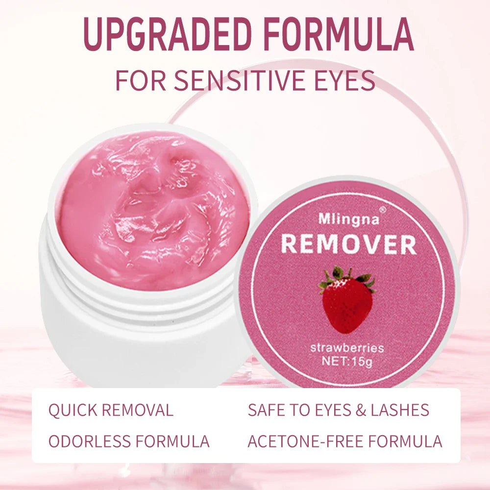 15g Eyelash Glue Remover Cream — Professional Korean Makeup Tool for Lash Extension Removal