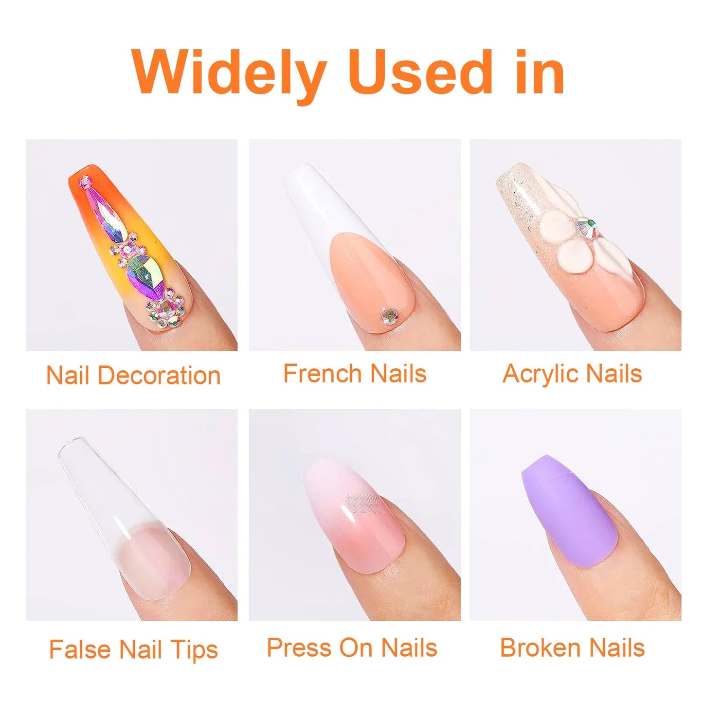5pcs/2pcs Super Strong Nail Glue – 7g for False Nails, Acrylic, Press-On & Nail Art Decoration, Lasting Adhesion