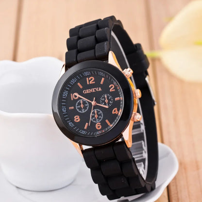 2023 Women's Fashion Watch - Luxury Brand Silicone Strap Quartz Wristwatch, Relogio Feminino Zegarki for Women