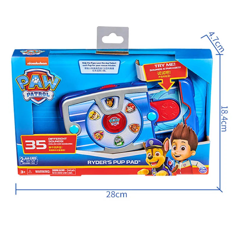 PAW Patrol Ryder Pup Pad Mission Launcher Toy - Rescue Team Sounding Tablet Kids Role Play Toy