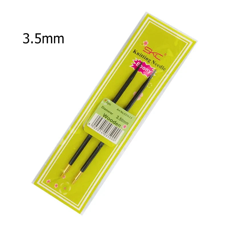 Sandalwood Handle Circular Knitting Needles — Double-Pointed Weaving Needles for DIY Sweaters, Hats & Crafts