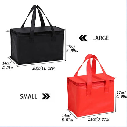 Portable Insulated Lunch Cooler Bag – Folding Thermal Food & Drink Carrier for Picnic and Beer Delivery