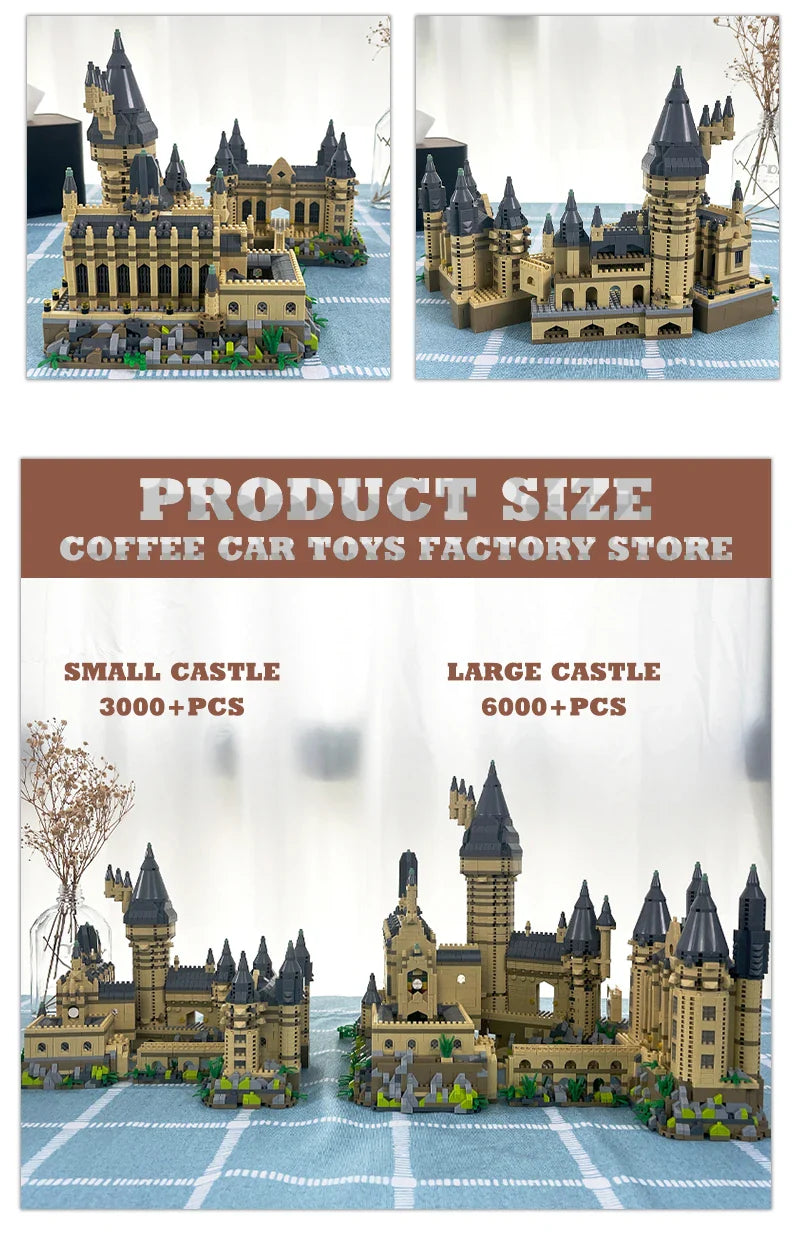 Creative Magic School Diamond Bricks Set — Medieval Castle MOC Building Blocks DIY Toy for Kids & Adults, Perfect Christmas Gift