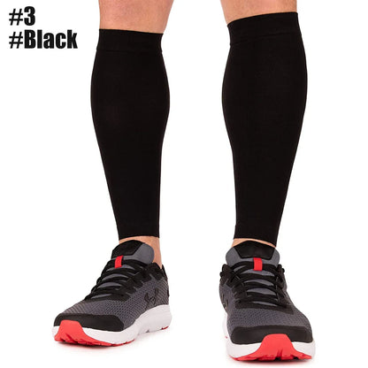 Plus Size Compression Calf Sleeves (S–7XL) – 30–40mmHg Medical Support Socks for Varicose Veins, Edema & Running Athletics Toeless Stockings for Men & Women