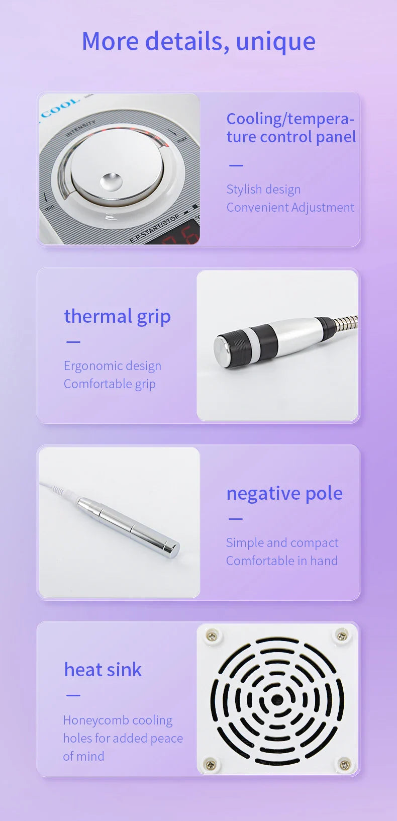 Hot Cold Electroporation No Needle Mesotherapy Machine – Anti-Aging RF Skin Cooling & Face Lifting Facial Equipment