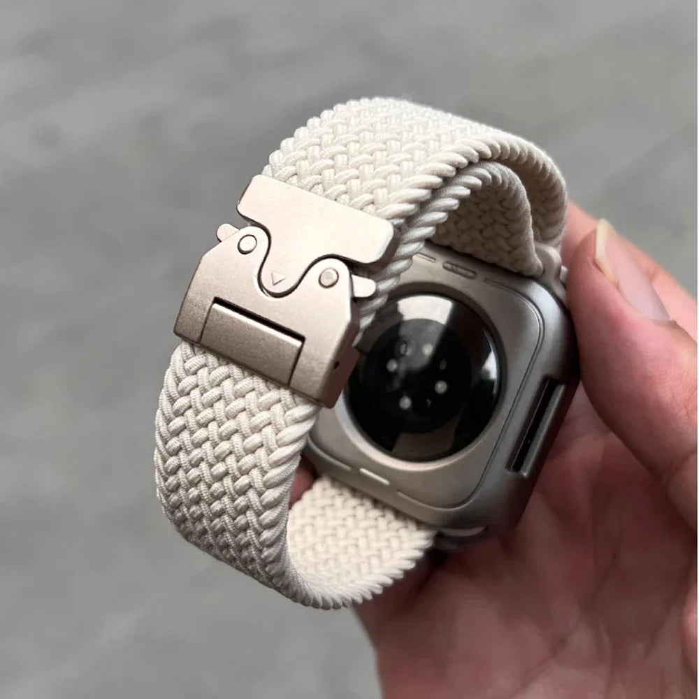 Parachute Braided Straps for Apple Watch Series 9/8/7/6/5 SE – Compatible with 41mm-49mm Bands