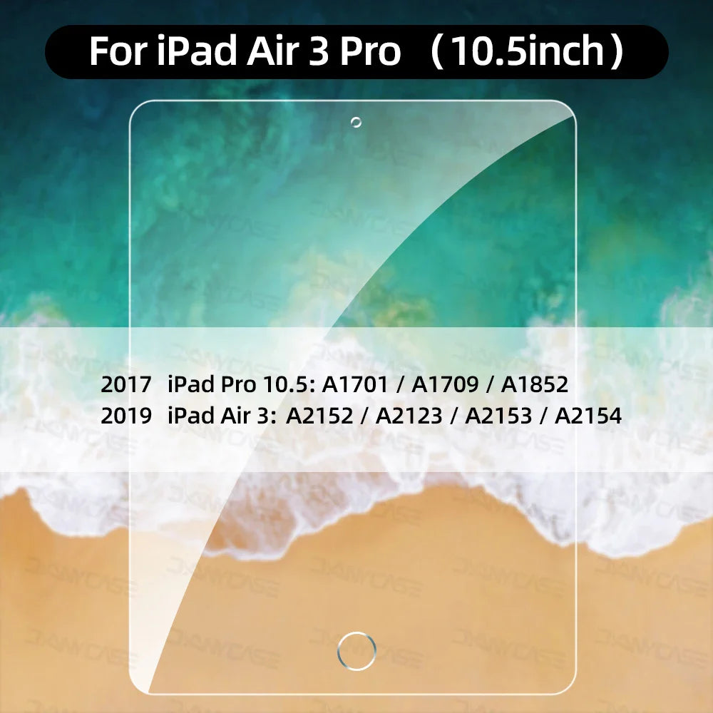 Tempered Glass Screen Protector for iPad – Compatible with 2019/2020 10.2", iPad Pro 11", Air 3 10.5", Mini & 9.7" Models
