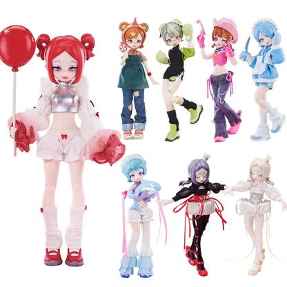 Eve Lynna Dream Park Series BJD Movable Doll – Kawaii Blind Box Anime Figurine, Trendy Surprise Toy Gift for Boys & Girls
