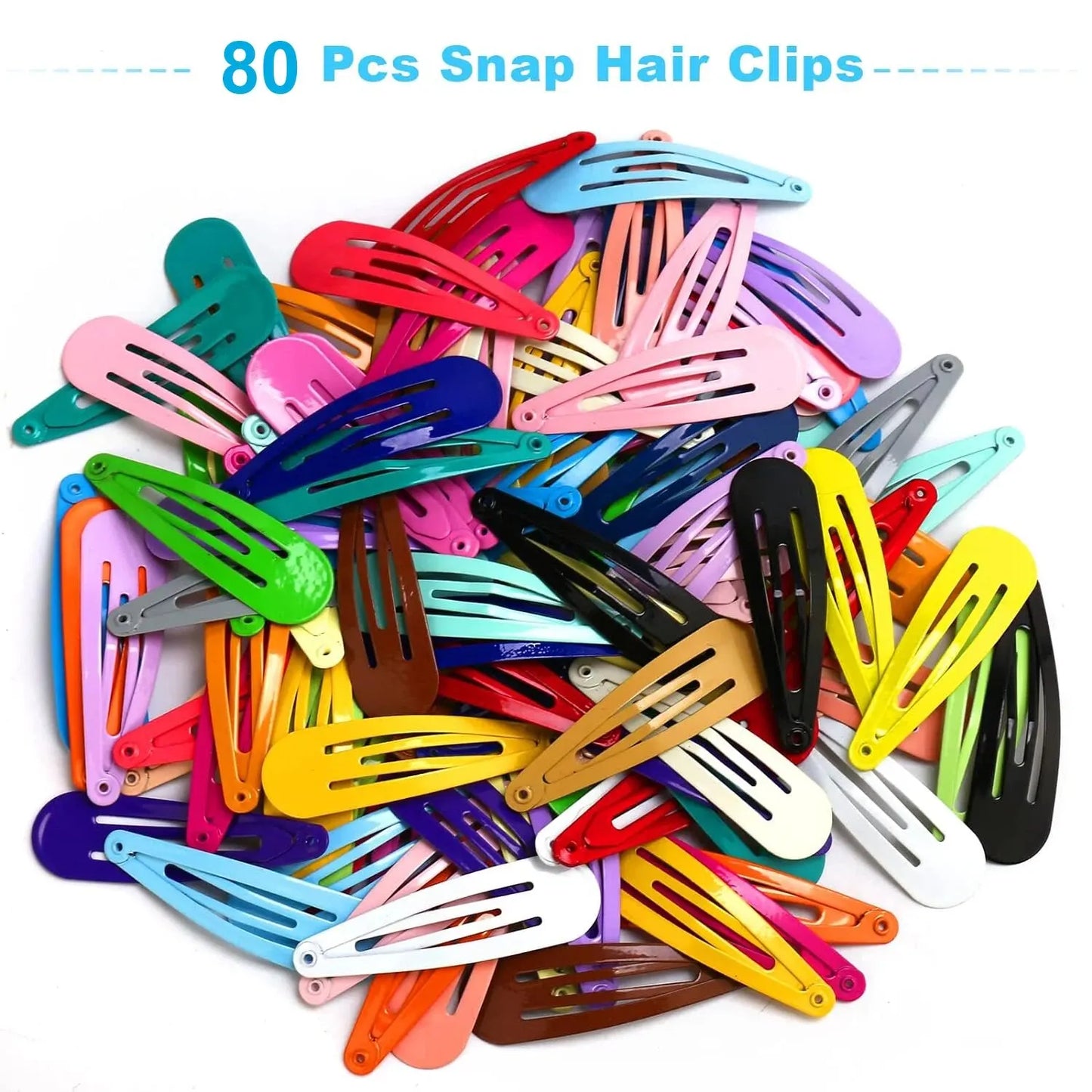 120/80/60PCS Colorful BB Hair Clips for Girls – Water Drop Snap Barrettes & Hairpins, Kids Hair Accessories