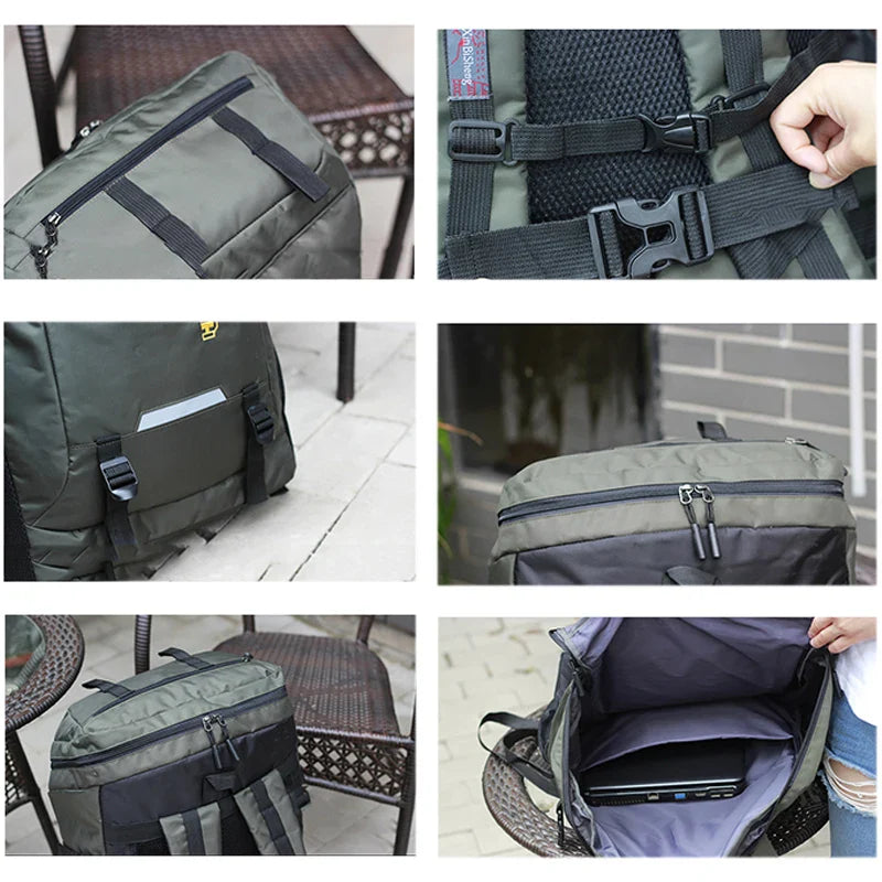 80L/50L Outdoor Hiking Backpack for Men & Women – Travel, Camping, Climbing, School Rucksack Bag