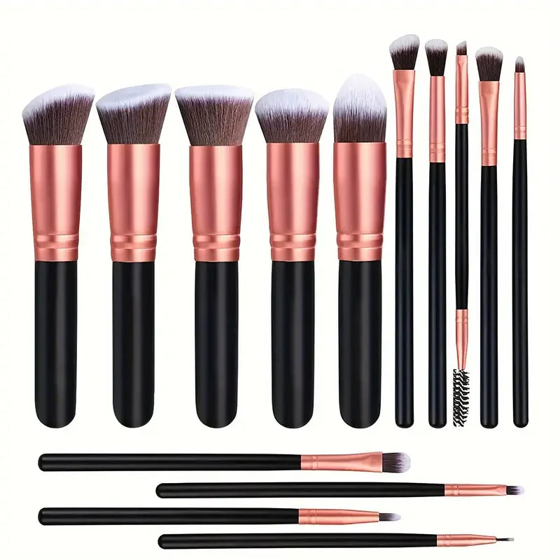 14PCS Makeup Brushes Set – Soft & Fluffy Foundation, Blush, Powder, Eyeshadow Brushes, Perfect Christmas Gift