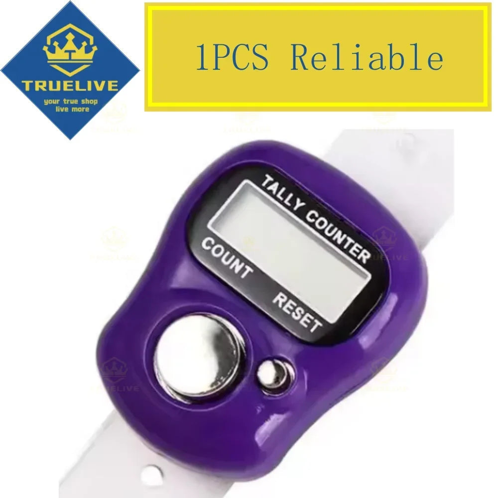 1/3/5PCS Mini Digital Finger Counter – Electronic Tally Clicker Ring for Knitting, Rows, Stroke & More