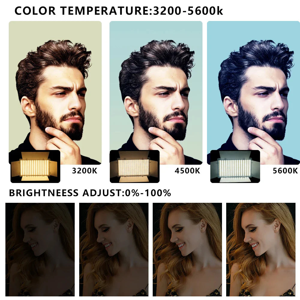 Nagnahz U800 LED Photo Studio Light - Portable Lighting for TikTok, YouTube, Gaming, and Live Video Recording