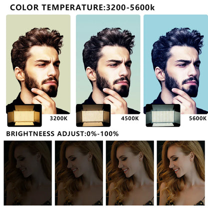 Nagnahz U800 LED Photo Studio Light - Portable Lighting for TikTok, YouTube, Gaming, and Live Video Recording