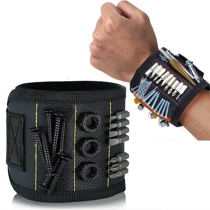 Magnetic Wristband for Screws, Nails, Drilling Bits - Strong Magnets, Tool Holder Belt, Cool Gadgets for Men and Women