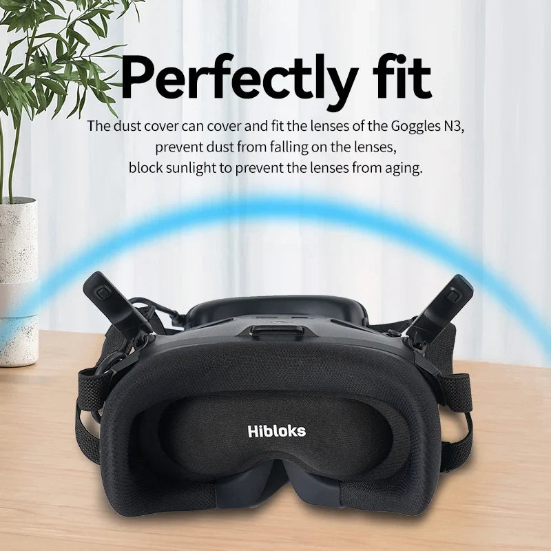 Hibloks DJI Goggles N3 Eye Mask Cover - Dustproof Sponge Face Pad Lens Protector for DJI Neo & Avata 2 Anti-Scratch Accessories