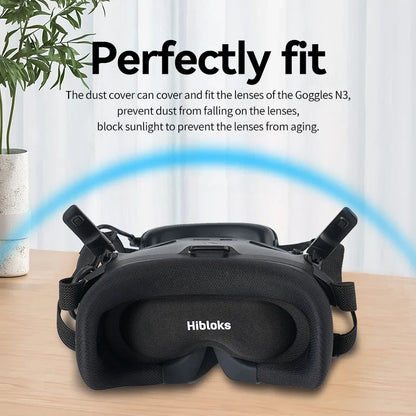 Hibloks DJI Goggles N3 Eye Mask Cover - Dustproof Sponge Face Pad Lens Protector for DJI Neo & Avata 2 Anti-Scratch Accessories
