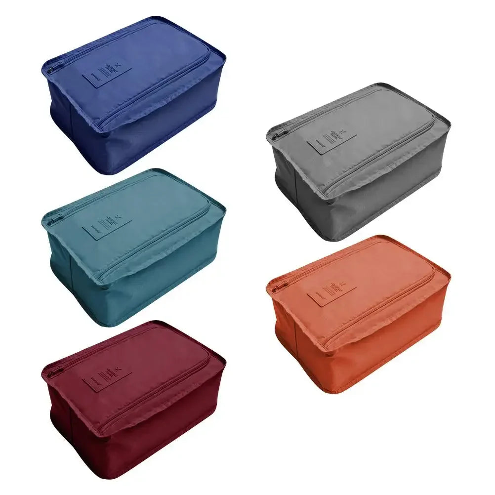 5/1PCS Portable Folding Shoe Bag — Waterproof Travel Storage, Multifunctional Small Shoe Organizer for Beach & Travel